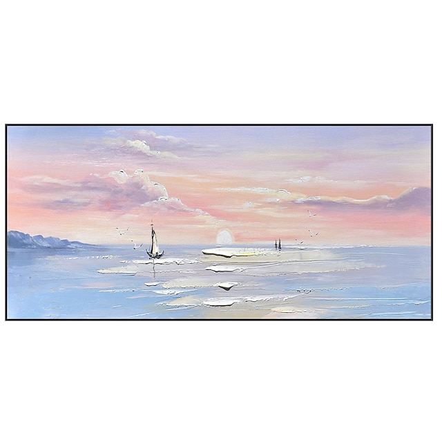  Oil Painting Hand Painted Vertical Abstract Landscape Contemporary Modern Rolled Canvas (No Frame)