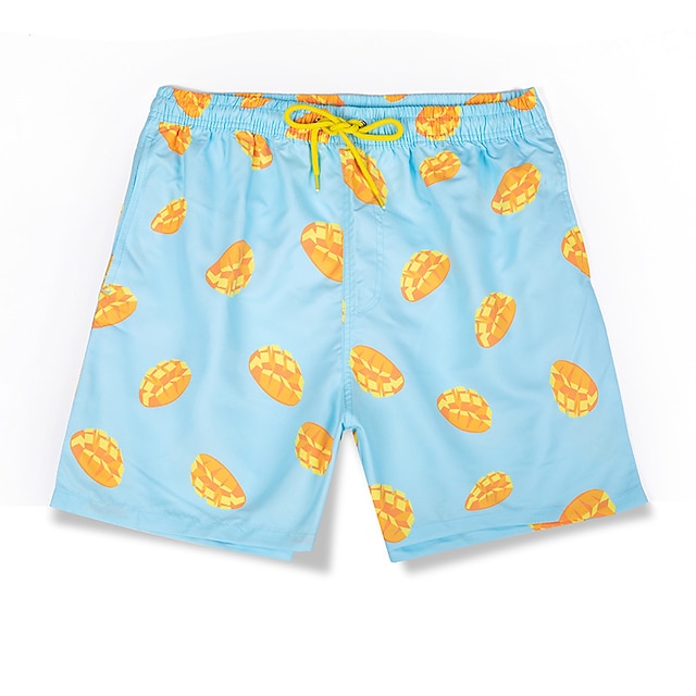

Men's Classic Style Casual / Sporty Shorts Beach Shorts Drawstring Short Pants Sports Outdoor Daily Fruit Comfort Soft Mid Waist Light Blue S M L XL XXL