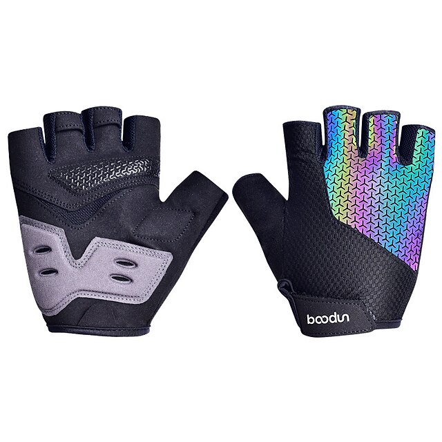 

BOODUN Bike Gloves / Cycling Gloves Breathable Quick Dry Wearable Skidproof Fingerless Gloves Sports Gloves Silica Gel Mesh Green Black Grey for Adults' Outdoor Exercise Cycling / Bike