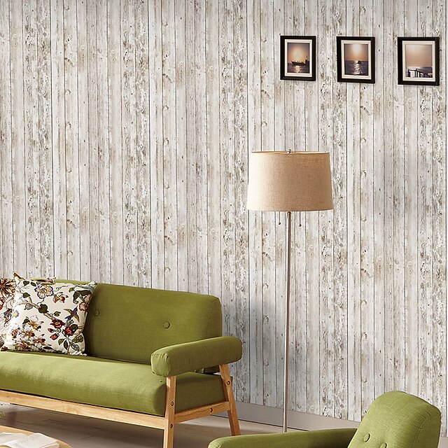 Wallpaper Wall Covering Sticker Film Peel and Stick Removable Wood grain Water Proof Vinyl PVC