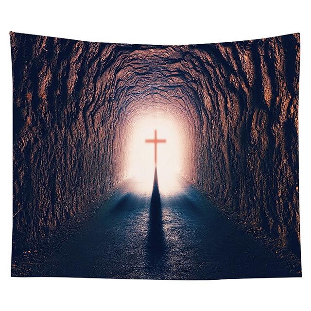 Home & Garden Home Decor | Cross Jesus Wall Tapestry Art Decor Blanket Curtain Hanging Home Bedroom Living Room Dorm Decoration 