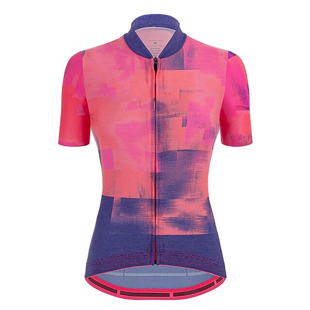 

21Grams Women's Short Sleeve Cycling Jersey Summer Spandex Pink Graffiti Bike Top Mountain Bike MTB Road Bike Cycling Quick Dry Moisture Wicking Sports Clothing Apparel / Stretchy / Athleisure