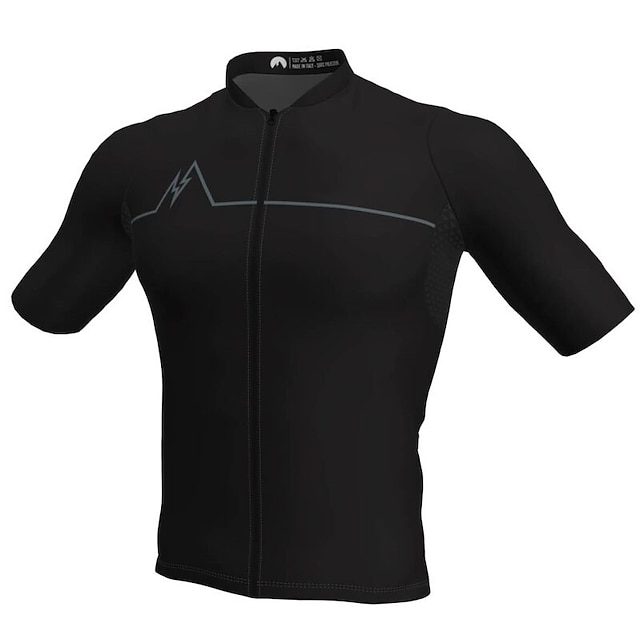 

Women's Short Sleeve Cycling Jersey Summer Dark Grey Mineral Green Red and White Bike Jersey Quick Dry Sports Clothing Apparel / Stretchy