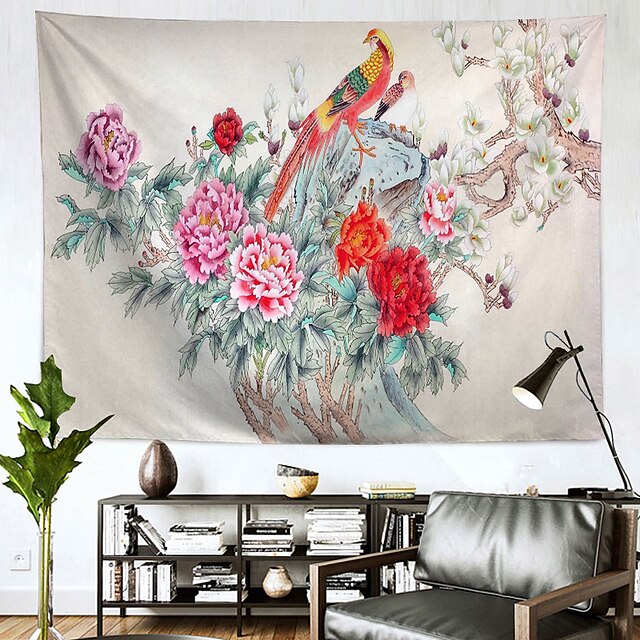 

Chinese Style Wall Tapestry Art Decor Blanket Curtain Hanging Home Bedroom Living Room Decoration Polyester