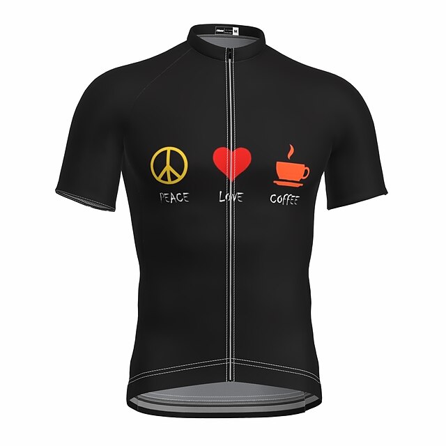 

21Grams Women's Short Sleeve Cycling Jersey Summer Spandex Black Heart Bike Top Mountain Bike MTB Road Bike Cycling Quick Dry Moisture Wicking Sports Clothing Apparel / Stretchy / Athleisure