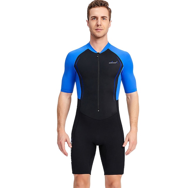 Sports & Outdoors Surfing, Diving & Snorkeling | Dive&Sail Mens Shorty Wetsuit 1.5mm SCR Neoprene Diving Suit UV Sun Protection 