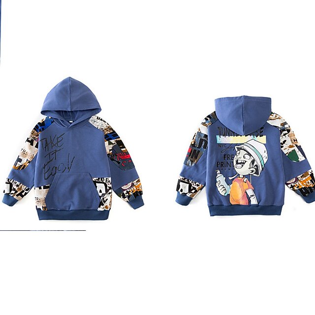 Kids Boys Baseball Jackets Outerwear Letter Long Sleeve Coat School Daily Black Red Spring Fall 7-13 Years