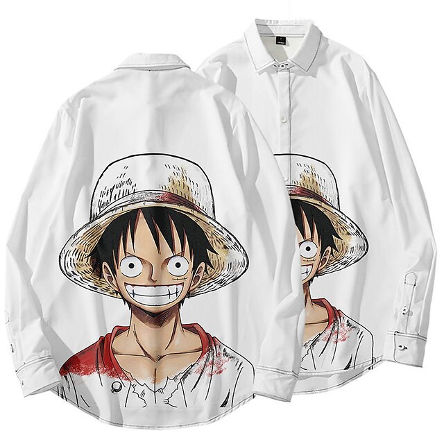 

Inspired by One Piece Monkey D. Luffy Portgas D. Ace Cartoon Manga Terylene Anime Harajuku Graphic Kawaii Top For Men's