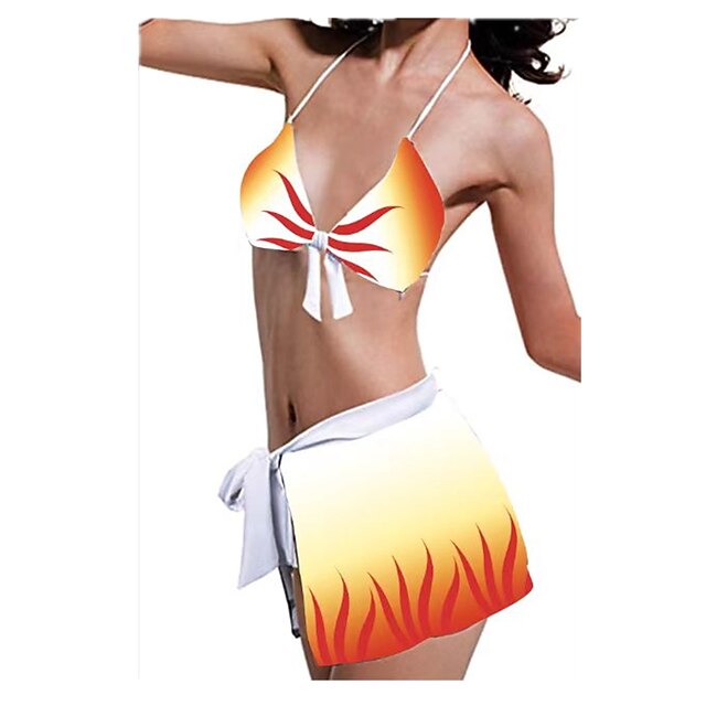

Inspired by Demon Slayer: Kimetsu no Yaiba Kochou Shinobu Rengoku Shinjurou Anime Cosplay Costumes Japanese Swimwear Bikini Bra Shorts For Women's