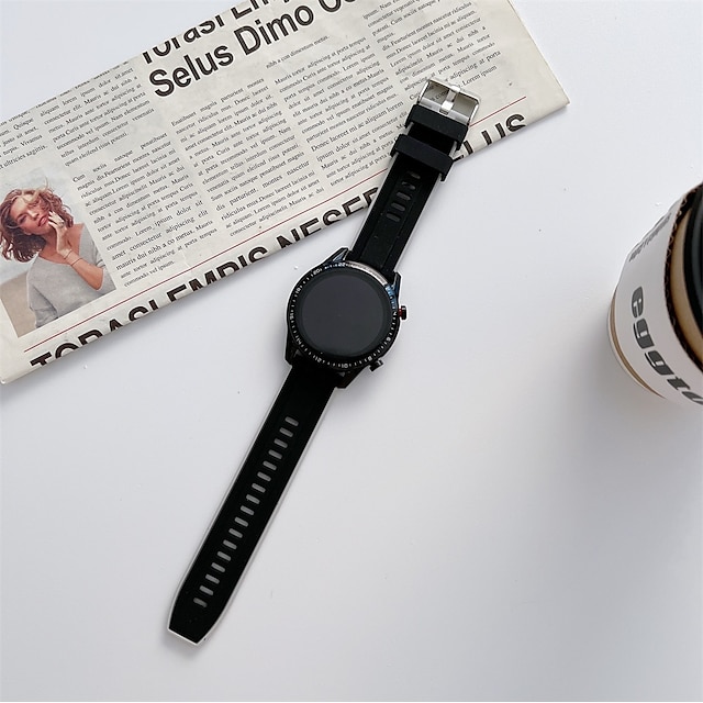 

1 pcs Smart Watch Band for Samsung Galaxy Gear S3 Frontier Gear S3 Classic Watch 42mm Watch 46mm Watch 3 41mm 20mm 22mm Silicone Smartwatch Strap Waterproof Elastic Sport Band Replacement Wristband