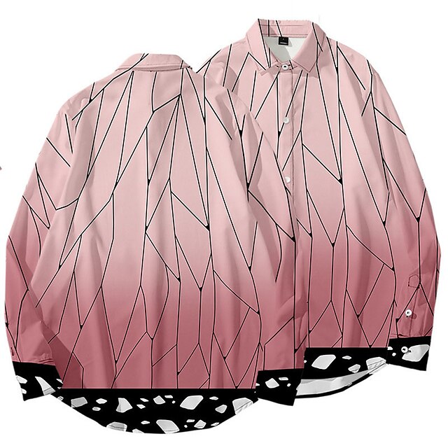 

Inspired by Demon Slayer: Kimetsu no Yaiba Kamado Nezuko Agatsuma Zenitsu Kamado Tanjiro Blouse / Shirt Anime Terylene Anime 3D Harajuku Graphic Top For Men's