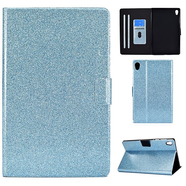  Tablet Case Cover For Lenovo M10 FHD Plus Pencil Holder Card Holder Shockproof Solid Colored PU Leather PC
