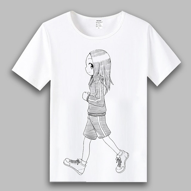 

Inspired by Teasing Master Takagi-san Takagi Nishikata T-shirt Anime 100% Polyester Anime 3D Harajuku Graphic T-shirt For Men's / Women's / Couple's