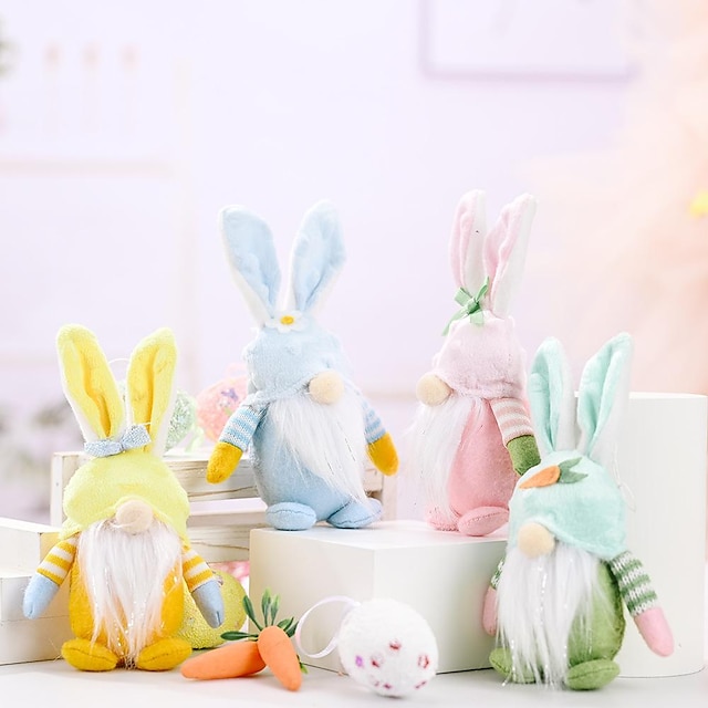 3 Pack Easter Gnome Rabbit Candy Jar Purple/Blue/Pink Easter Gnome Doll Hanging Ornaments Bunny Candy Jelly Container Cookie Jar for Easter Decorations Kids Easter Basket Gifts 3 Pack Easter Gnome Rabbit Candy Jar Purple/Blue/Pink Easter Gnome Doll Hanging Ornaments Bunny Candy Jelly Container Cookie Jar for Easter Decorations Kids Easter Basket Gifts