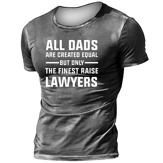 

Men's Unisex T shirt 3D Print Graphic Prints Letter Crew Neck Street Daily Print Short Sleeve Tops Basic Casual Fashion Retro Gray