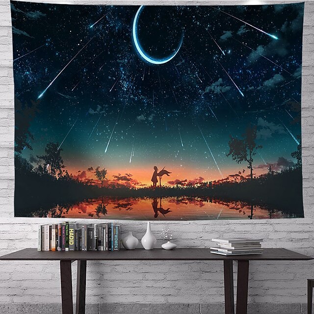 

Galaxy Wall Tapestry Art Decor Blanket Curtain Hanging Home Bedroom Living Room Decoration Polyester