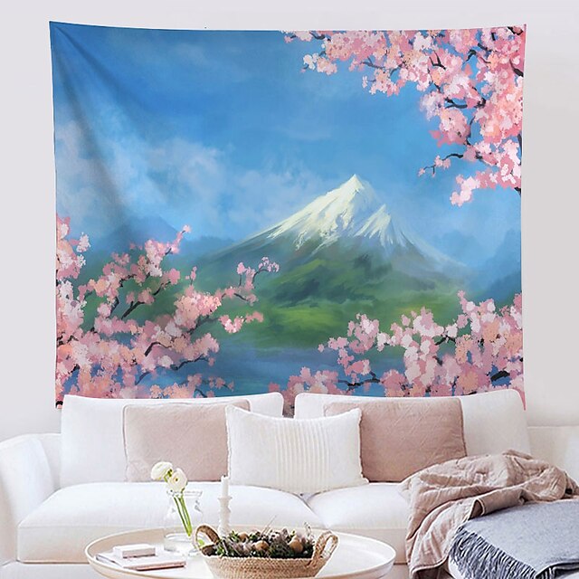 

Oil Painting Style Wall Tapestry Art Decor Blanket Curtain Hanging Home Bedroom Living Room Decoration Polyester