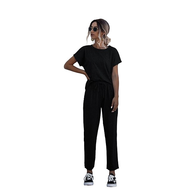 Sports & Outdoors Running, Jogging & Walking | Womens Tracksuit Jogging Suit 2 Piece Street Casual 2 Pieces Breathable Soft Comf