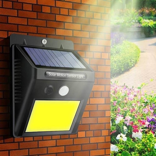 4x Outdoor Solar 20 LED Wall Motion Sensor Light Waterproof Garden Yard Lamp USA 