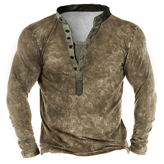 

Men's Sweatshirt Pullover Graphic Abstract Sports Outdoor Casual Daily 3D Print Basic Casual Hoodies Sweatshirts Brown