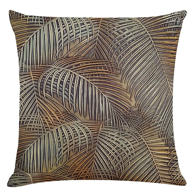 Home & Garden Home Decor | Palm Leaf Double Side Cushion Cover 4PC Soft Decorative Square Throw Pillow Cover Cushion Case Pillow