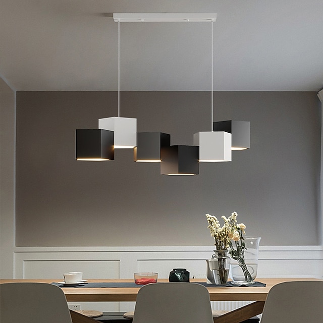  80 cm pendellampe led metalllakkert finish moderne bar spisestue 220-240v