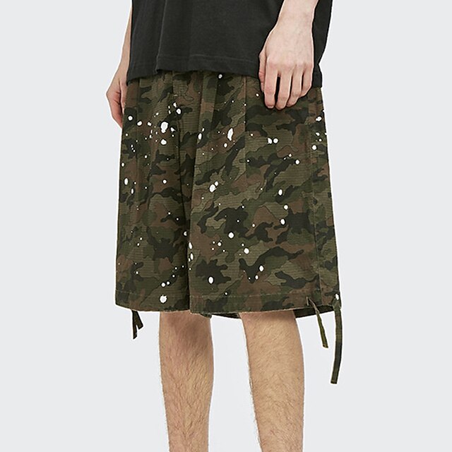 

Men's Casual / Sporty Chino Shorts Pocket Knee Length Pants Casual Daily Micro-elastic Camouflage Comfort Breathable Mid Waist Camouflage 28 30 32 34