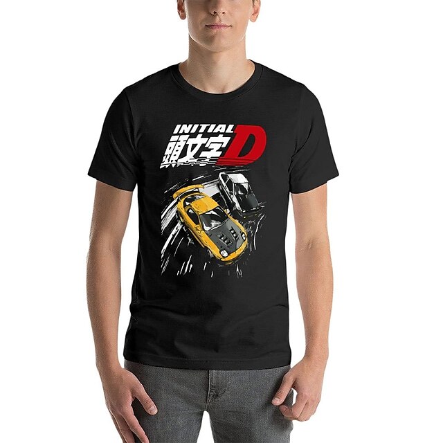 

Inspired by Initial D Takumi Fujiwara T-shirt Cartoon 100% Polyester Anime Harajuku Graphic Kawaii T-shirt For Men's / Women's / Couple's