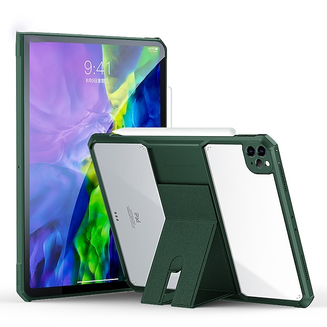 

Tablet Case Cover For iPad Pro 11 Case 2021 Tablet Cover-With Invisible Stand For iPad Air 4 iPad Pro 12.9 8th Generation Mini 4 5 6 Case
