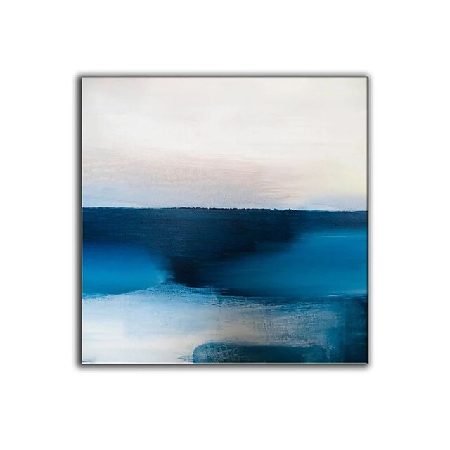 Home & Garden Wall Art | Oil Painting Hand Painted Square Abstract Landscape Contemporary Impressionism Rolled Canvas (No Frame)