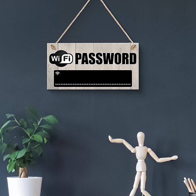 Home & Garden Home Decor | Decorative Objects Resin Modern Home Wifi Password Note Board Home Living room - QZ22385