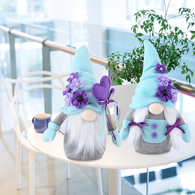 

Mother's Day Rudolph Purple Blue Doll Faceless Doll Home Window Decoration