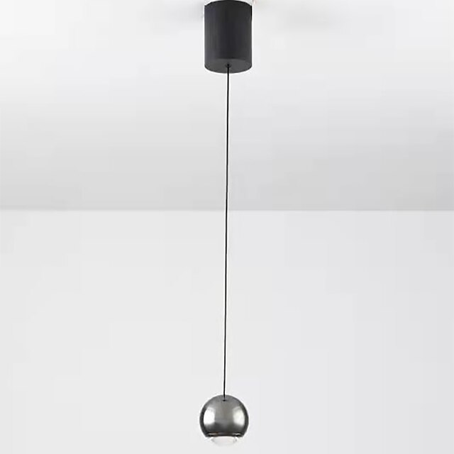 Lights & Lighting Pendant Lights | 10cm Nordic Style Pendant Light LED Island Lights Cord Adjustable Single Design Aluminum Blac