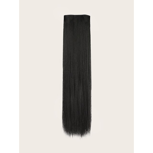 

Synthetic Extentions Natural Straight Synthetic Hair Long 20 inch Hair Extension Clip In / On 1pc Soft Silky Heat Resistant Women's All