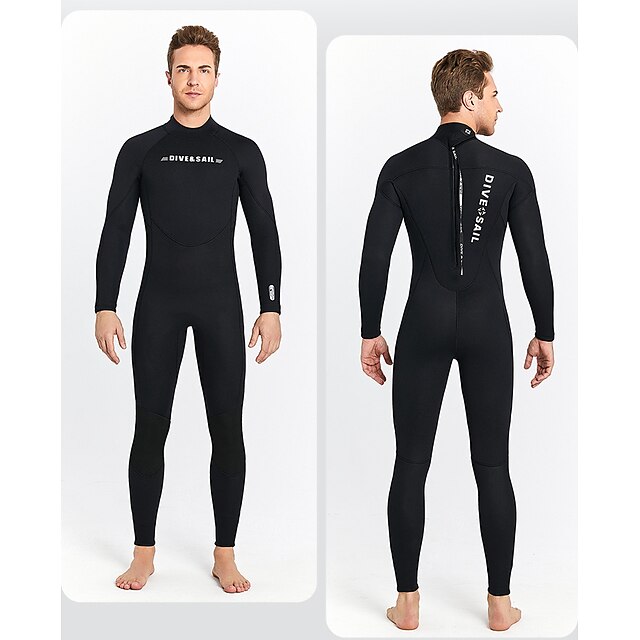 Sports & Outdoors Surfing, Diving & Snorkeling | Dive&Sail Mens Full Wetsuit 3mm SCR Neoprene Diving Suit Thermal Warm Windproof