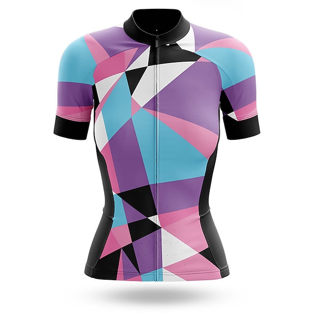 

21Grams Women's Short Sleeve Cycling Jersey Summer Spandex Purple Bike Top Mountain Bike MTB Road Bike Cycling Quick Dry Moisture Wicking Sports Clothing Apparel / Stretchy / Athleisure