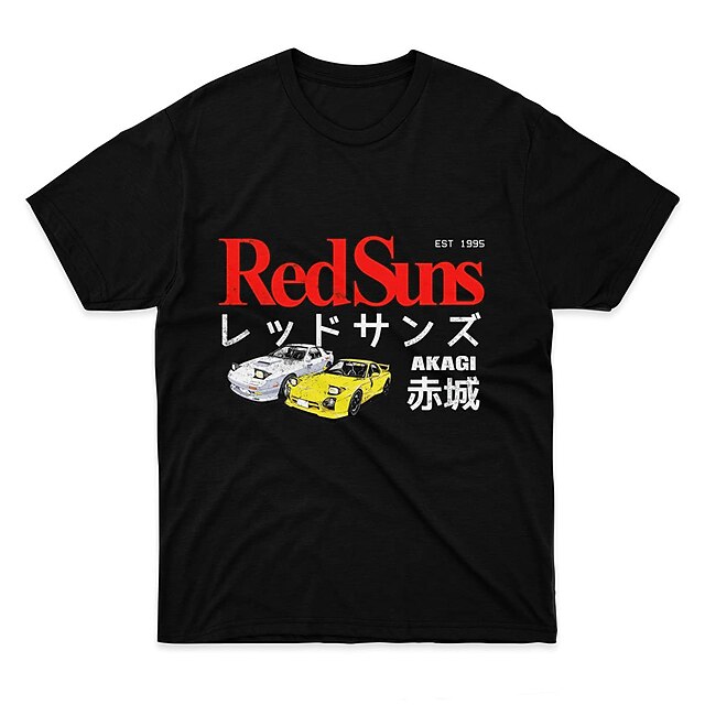 

Inspired by Initial D Takumi Fujiwara T-shirt Cartoon 100% Polyester Anime Harajuku Graphic Kawaii T-shirt For Men's / Women's / Couple's