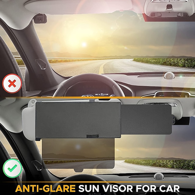 StarFire 1 Pack Sun Visor Extender for Car Polarized AntiGlare Sun