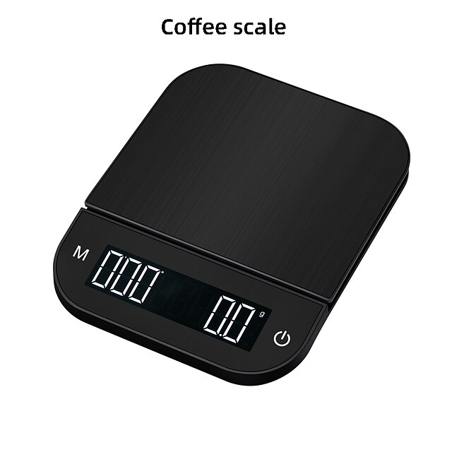 Escala de temporizador de café con temporizador balanza Digital electrónica de cocina balanza electrónica portátil LCD de alta precisión 3kg0,1g 5kg0,5g #3kg 0.1g 