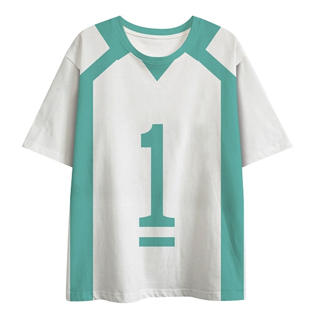 Toys & Hobbies Cosplay & Costumes | Inspired by Haikyuu Aoba Johsai High School T-shirt Cartoon 100% Polyester Anime Harajuku Gr