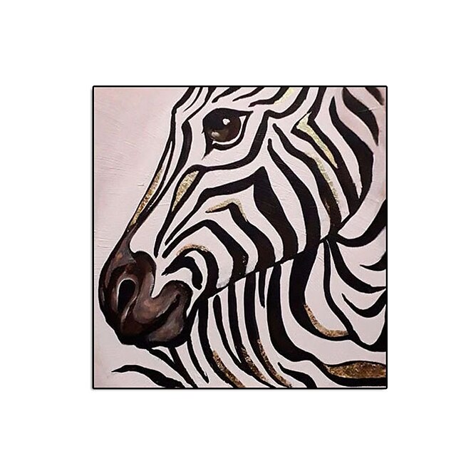 Home & Garden Wall Art | Oil Painting Hand Painted Square Abstract Animals Classic Modern Rolled Canvas (No Frame) - KN15085