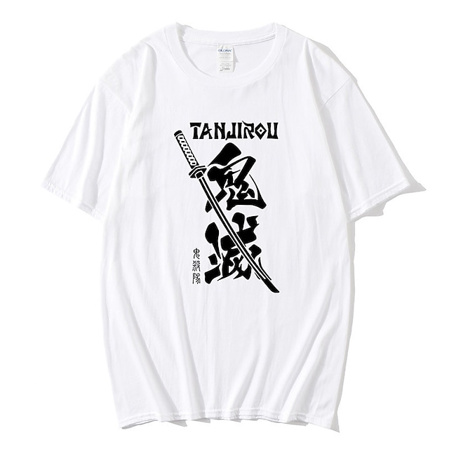 

Inspired by Demon Slayer: Kimetsu no Yaiba Kamado Nezuko Kamado Tanjiro T-shirt Cartoon 100% Polyester Anime Harajuku Graphic Kawaii T-shirt For Men's / Women's / Couple's