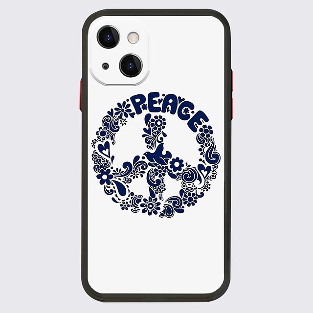 

PEACE LOVE NO WAR Phone Case For Apple iPhone 13 12 Pro Max 11 SE 2020 X XR XS Max 8 7 Unique Design Protective Case Shockproof Dustproof Back Cover TPU