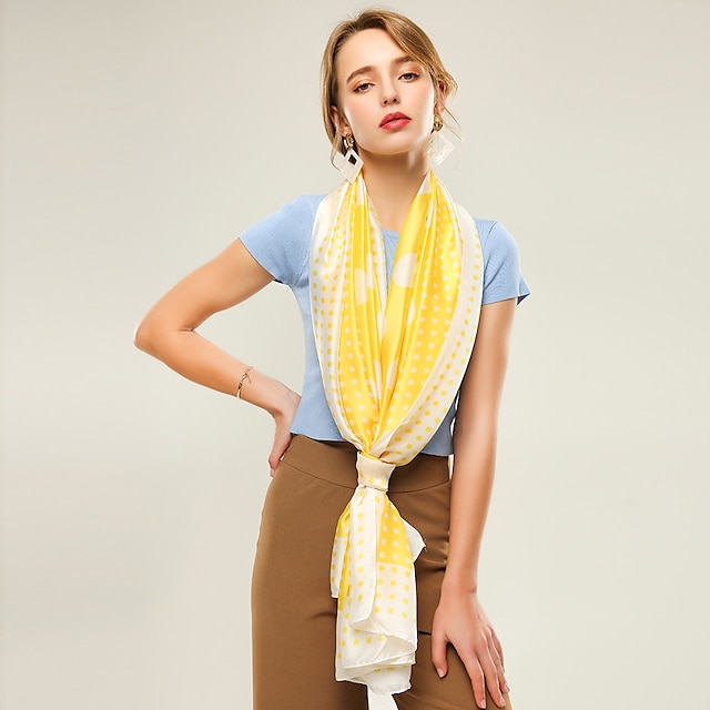 

Sleeveless Ladies Polester / Cotton Blend Party / Holiday Women's Wrap / Women's Scarves With Pattern / Print