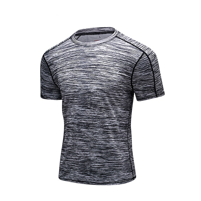 Sports & Outdoors Running, Jogging & Walking | Mens Compression Shirt Running Base Layer Top Athletic Athleisure Summer Spandex 