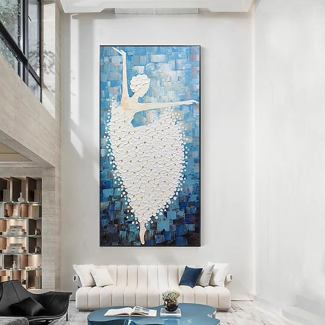 Home & Garden Wall Art | Oil Painting 100% Handmade Hand Painted Wall Art On Canvas Modern Abstract Beautiful Dancing Ballet Gir