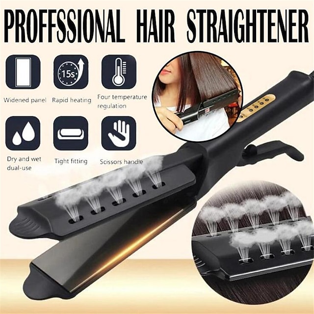  Hair Straightener Four-gear Temperature Adjustment Ceramic Tourmaline Ionic Flat Iron Curling Iron Hair Curler For Women Hair