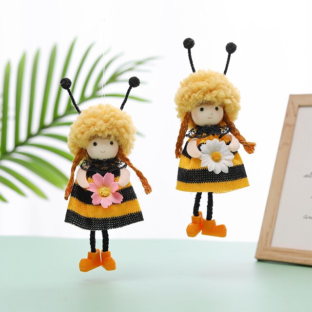 

Honeybee Festival Lovely Girl Bouquet Set Pendant Honeybee Festival Sunflower Spring Decoration