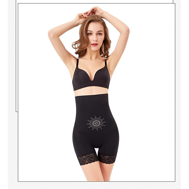 

Slimming Shorts Sports Spandex Chinlon Yoga Fitness Gym Workout Stretchy Tummy Control Butt Lift For Women Waist Abdomen