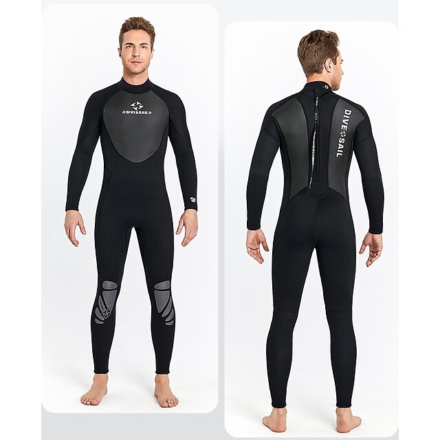 Sports & Outdoors Surfing, Diving & Snorkeling | Dive&Sail Mens Full Wetsuit 3mm SCR Neoprene Diving Suit Thermal Warm Windproof